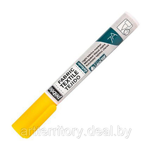 Текстильный маркер для светлых тканей 7A PEBEO, кисть, 1мм (оранжевый флуоресцентный) - фото 1 - id-p183272651