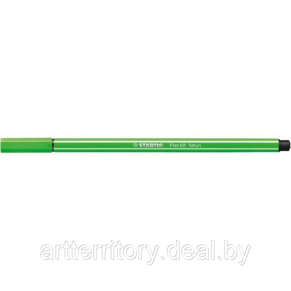 Фломастер STABILO Pen 68 (зелёный флуоресцентный ) - фото 1 - id-p183272697