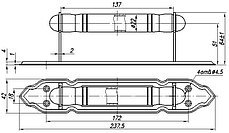 Ручка-скоба металлическая РСМ2 140 на площадке, фото 2