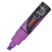 Маркер на меловой основе Mitsubishi Pencil CHALK, 8мм. (скошенный наконечник) (фиолетовый)