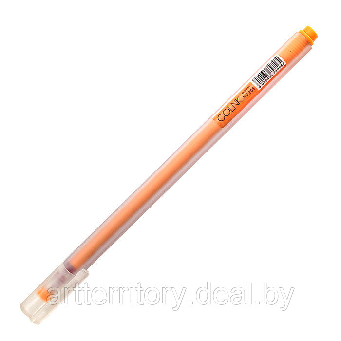 Ручка гелевая COLNK (858), 0,5 мм (оранжевая)
