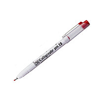 Ручка капиллярная для каллиграфии "ZIG CALLIGRAPHY PEN", перо 2мм (красный)