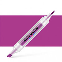 Маркер акварельный двусторонний AQUA TWIN (перо-кисть 1 мм, перо 2-6мм) (фиолетовый)