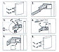 Ремкомплект ручки для холодильника Liebherr 959017800013, фото 3