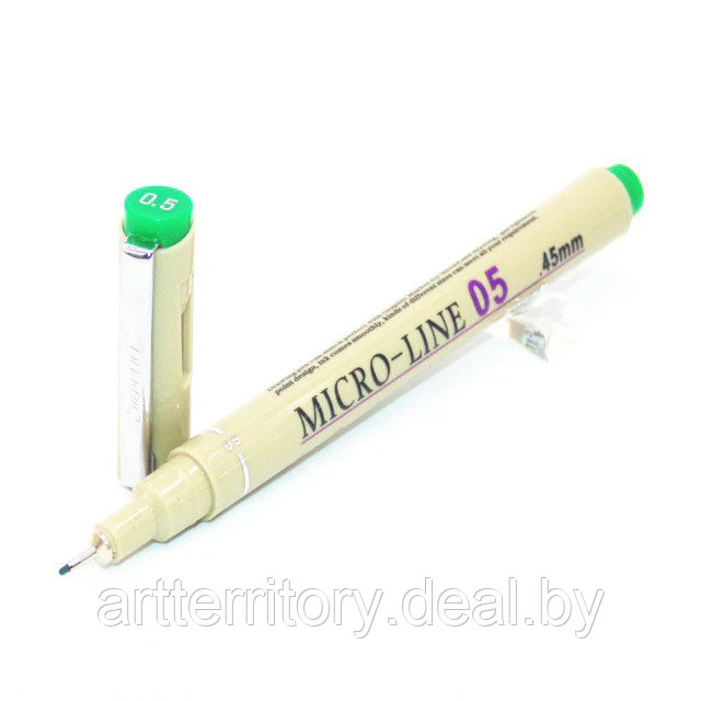 Маркер Micro-Line (0,5мм) (зеленый) - фото 1 - id-p183278778