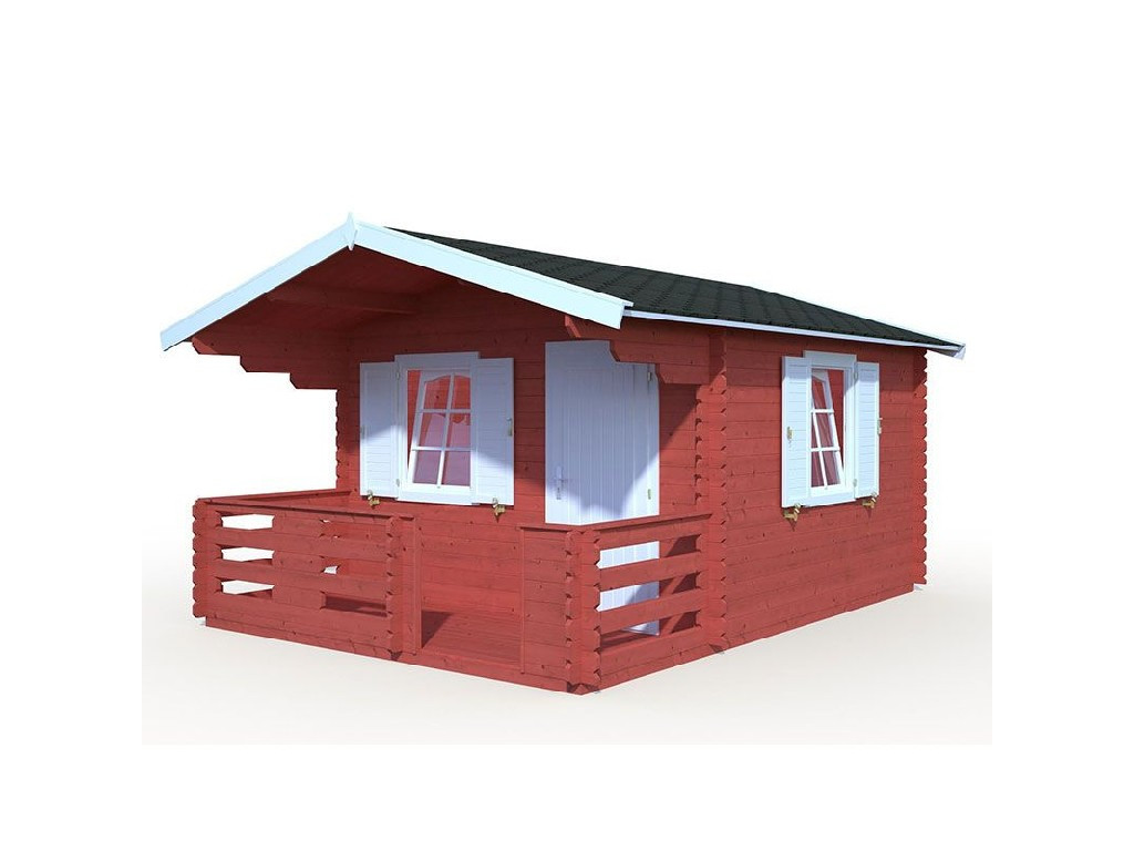 Дачный домик из бруса 3,0х6,3м (ДСК 3х5 тп), с навесом и крыльцом стенокомплект - фото 6 - id-p102640412