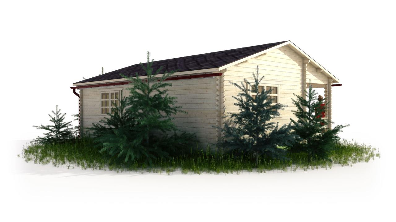 Дачный дом с верандой, 7х5м - фото 3 - id-p100914548