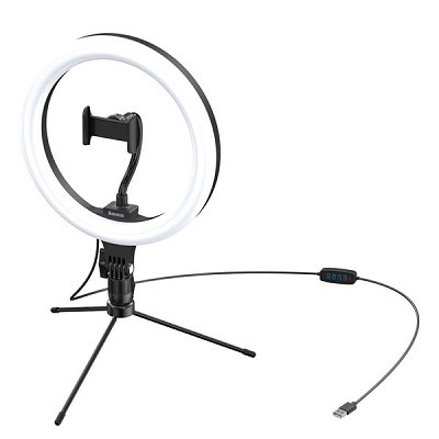 Кольцевая лампа Baseus Live Stream Holder-table Stand (CRZB10-A01) черный - фото 3 - id-p183305725