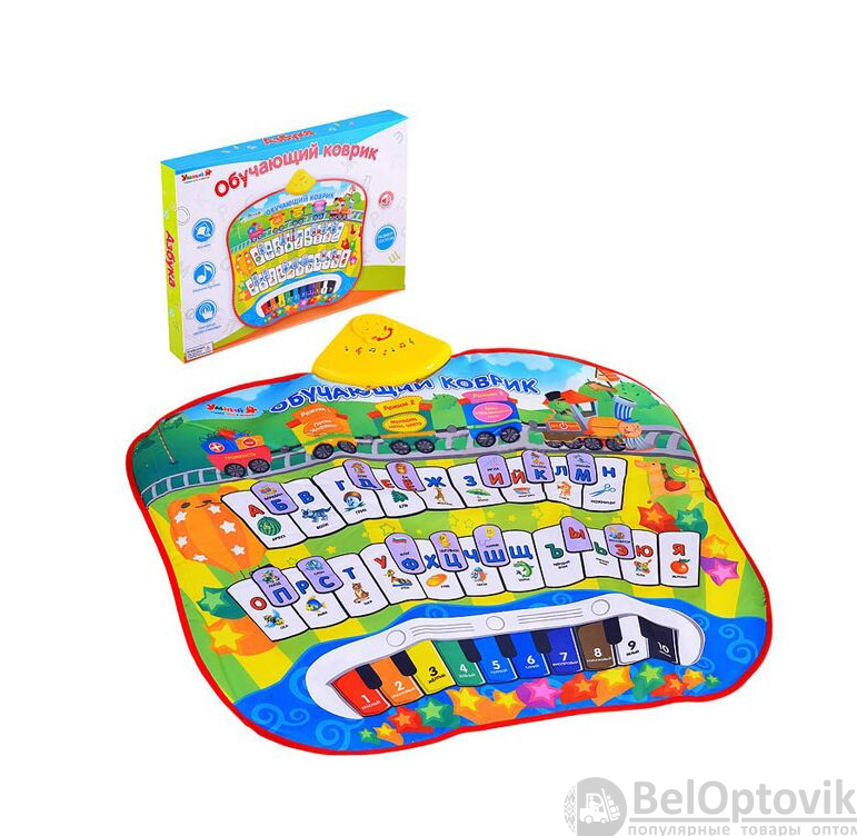 Музыкальный развивающий коврик Азбука Пианино (цвета, мелодии, буквы, слова, стихи) - фото 3 - id-p183310094