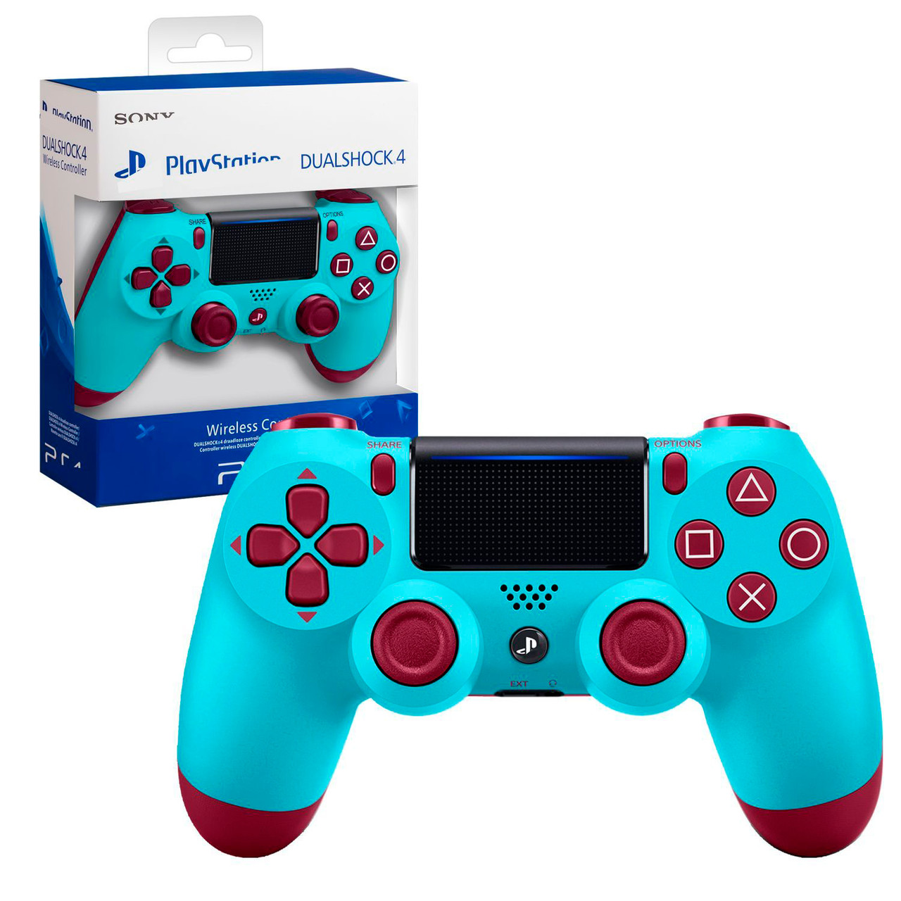 Геймпад DualShock 4 для PS4 berry blue (Бирюзовый) - фото 1 - id-p183313540