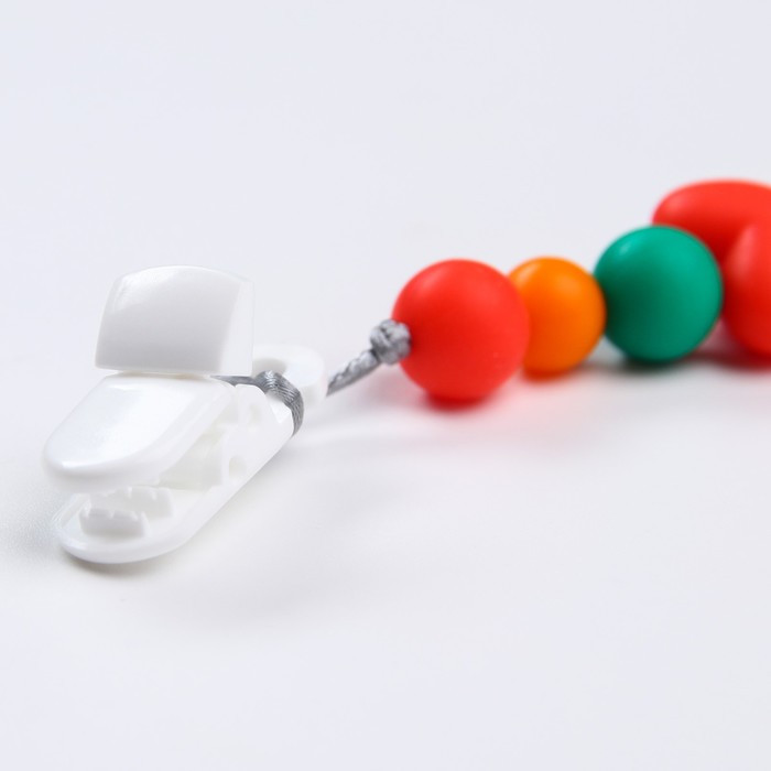 Прорезыватель - игрушка силиконовый на держателе «Лисенок» - фото 3 - id-p183314870