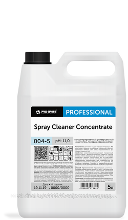 Моющее средство для твердых поверхностей 004-5 Spray Cleaner, 5л - фото 1 - id-p183316878