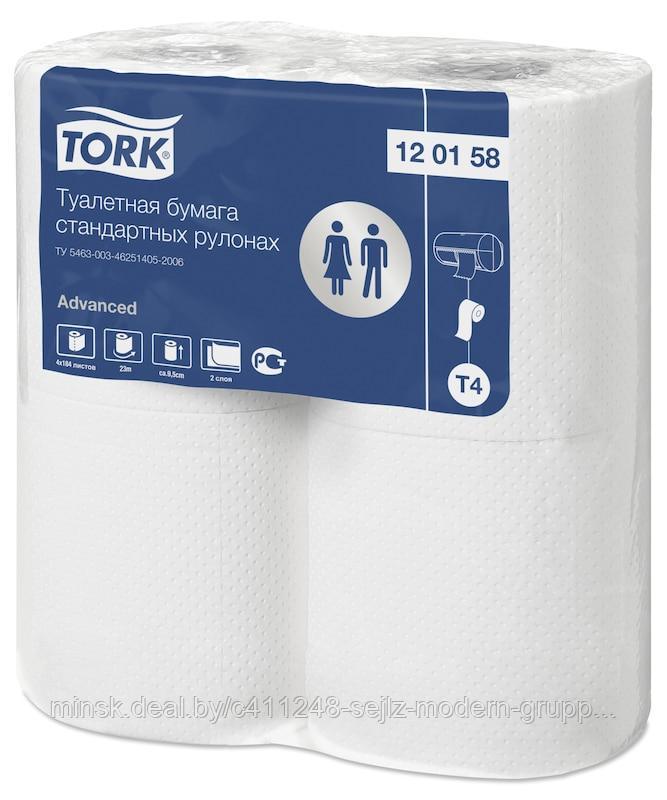 Tork туалетная бумага в стандартных рулонах, 2 слоя - фото 1 - id-p183317089