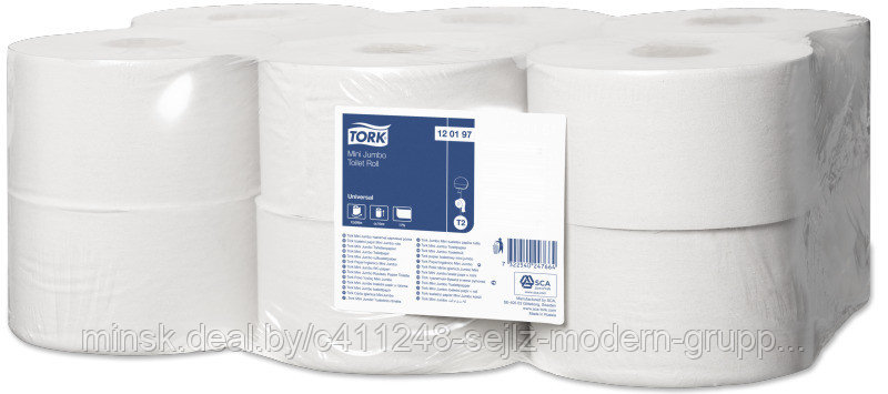 Туалетная бумага в мини-рулонах Tork, 200 м - фото 1 - id-p183317092