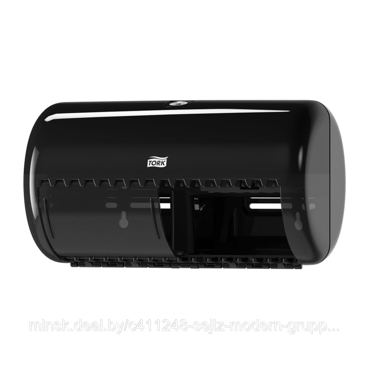 Диспенсер для туалетной бумаги в стандартных рулонах Tork Elevation, черный, арт. 557008 - фото 1 - id-p183317208