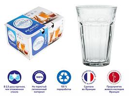 Набор стаканов, 6 шт., 360 мл, серия Picardie Clear, DURALEX (Франция)