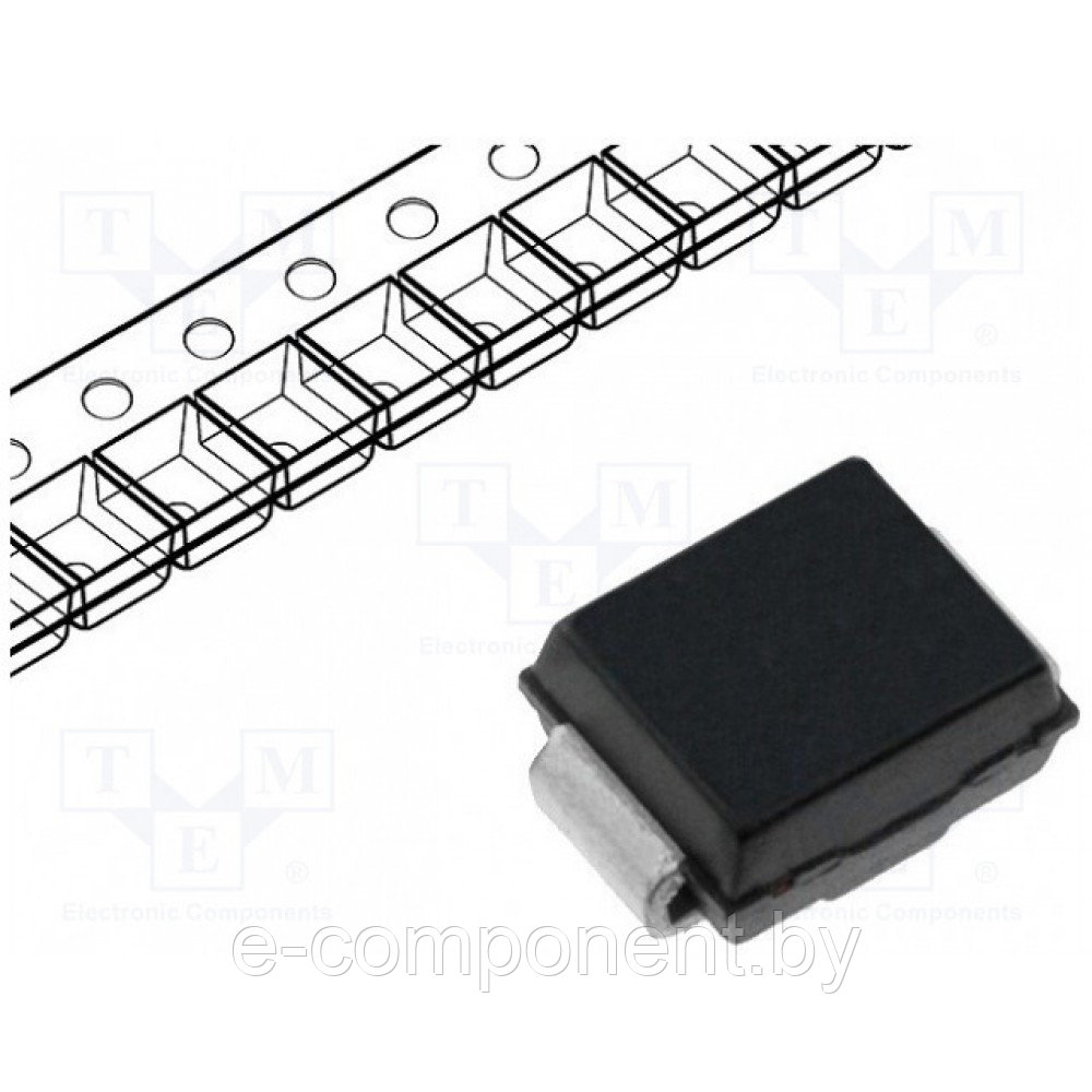 Диод защитный 1кВт 160В LITTELFUSE 1KSMB160CA (1KSMB160CA-LF) - фото 1 - id-p183335642