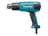 Термовоздуходувка MAKITA HG 6031 VK в чем. + набор сопл (1800 Вт, 2 скор., 50-600 °С, ступенч. рег.)