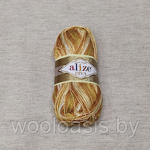 Пряжа Alize Diva Batik Design, Ализе Дива Батик, турецкая, секционная, 100% акрил, для ручного вязания (цвет 7112)