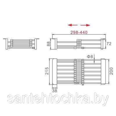 Коландер раздвижной для кухонной мойки RK30300B графит - фото 6 - id-p183361240