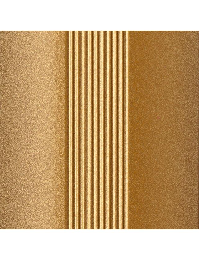 Порог алюминиевый DOMOLETTI полукруглый, 60 мм, 1,35 м, золото - фото 1 - id-p183365471