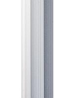 Порог алюминиевый DOMOLETTI полукруглый, 38 мм, 0,9 м, серебро матовое