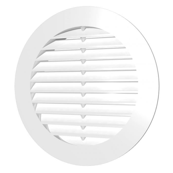Решетка вентиляционная круглая с сеткой D136 с фланцем D100 ( 10РКС) - фото 1 - id-p183364858
