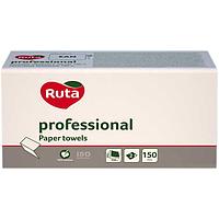 Полотенца бумажные RUTA Professional V-сложения 2-х сл. белые, 150шт