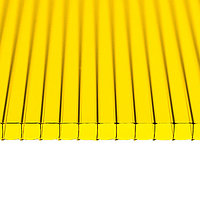 Поликарбонат сотовый желтый 6х1050х2000 мм