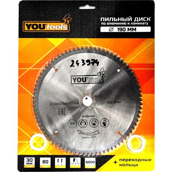 Пильный диск Yourtools 190/30 мм Z80 - фото 1 - id-p183366775