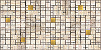 ПВХ-панель Мозаика Мрамор с золотом 955х480мм