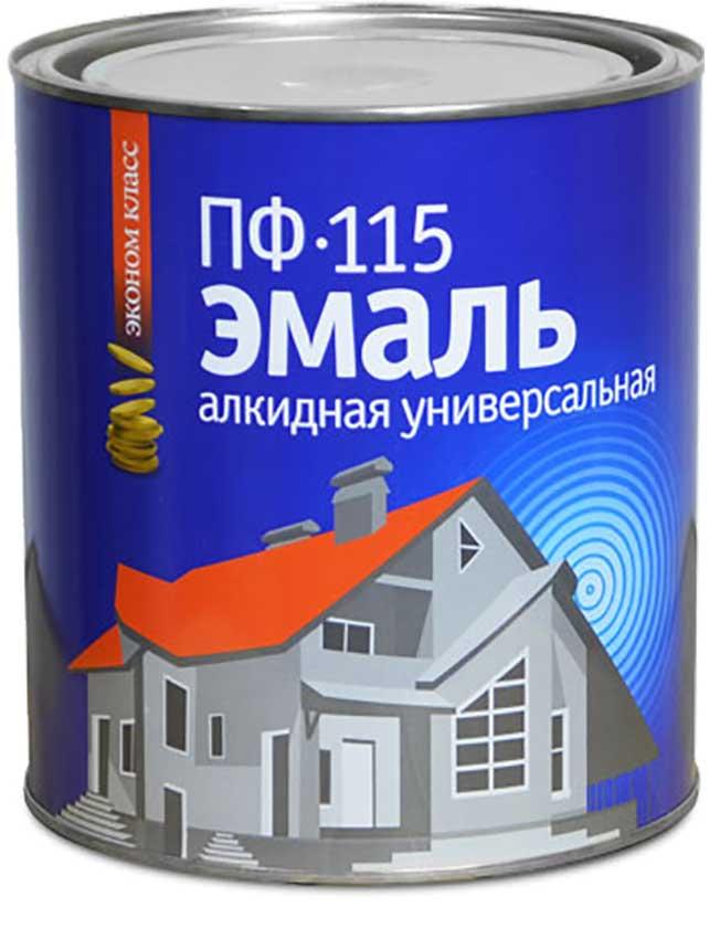 Эмаль ПФ-115 алкидная универсальная, черная, 1,8 кг - фото 1 - id-p109192682