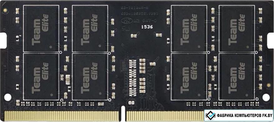 Оперативная память Team Elite 8GB DDR4 SODIMM PC4-21300 TED48G2666C19-S01 - фото 1 - id-p183370000