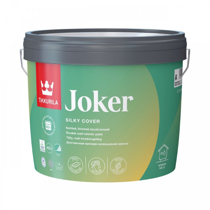 Краска TIKKURILA Joker (тиккурила джокер), базис C, 2,7л