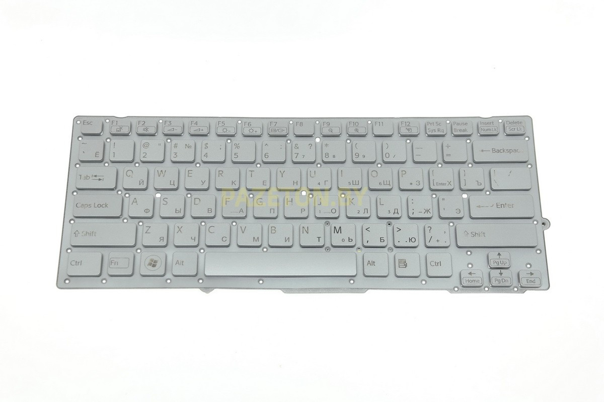 Клавиатура для ноутбука Sony VAIO VPCSB, VPCSD серая