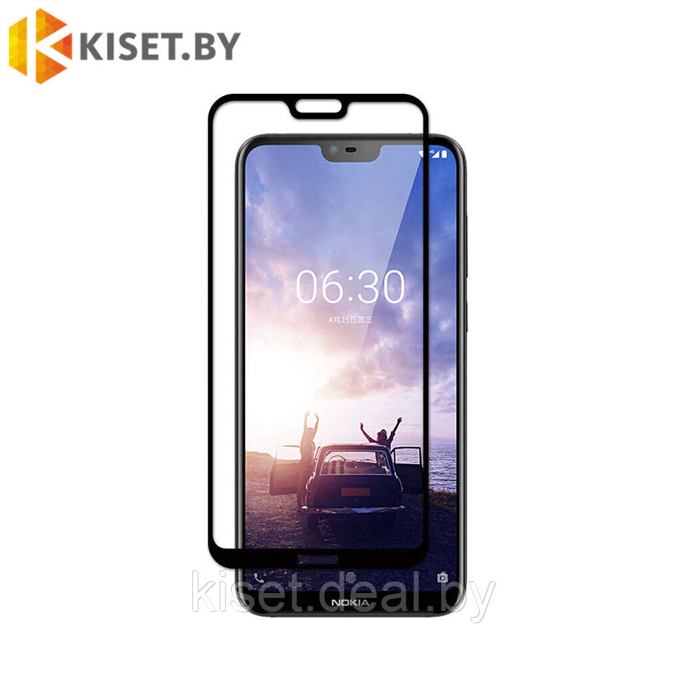 Защитное стекло KST FG для Nokia 6.1 Plus / X6 (2018) черный - фото 1 - id-p183374654