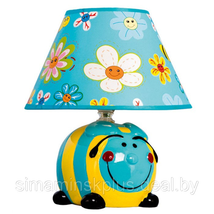 Настольная лампа «Веселье», 1хE14, 40Вт синий 20х20х24 см. - фото 1 - id-p183390060