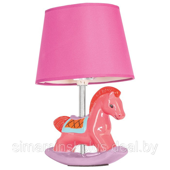 Настольная лампа Evan 40Вт E14, розовый 20x20x30 см - фото 1 - id-p183390065