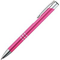 Ручка шариковая автоматическая "Ascot", 0.7 мм, розовый, серебристый стерж. синий