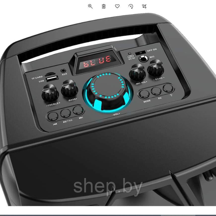 Акустическая система BT Speaker ZQS-8210 + пульт ДУ + беспроводной микрофон - фото 4 - id-p183393845
