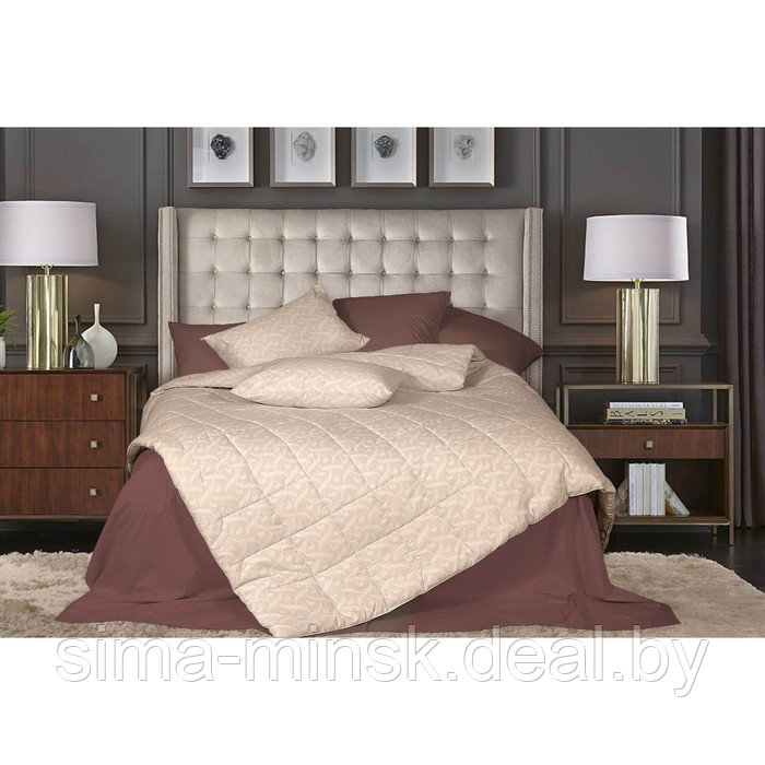 Одеяло Organic Cotton, размер 140x205 см, цвет светло-кофейный - фото 2 - id-p183393004