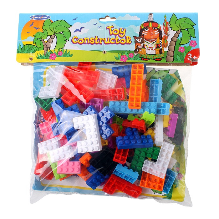 Конструктор детский пластиковый 65 предметов - фото 1 - id-p183420709