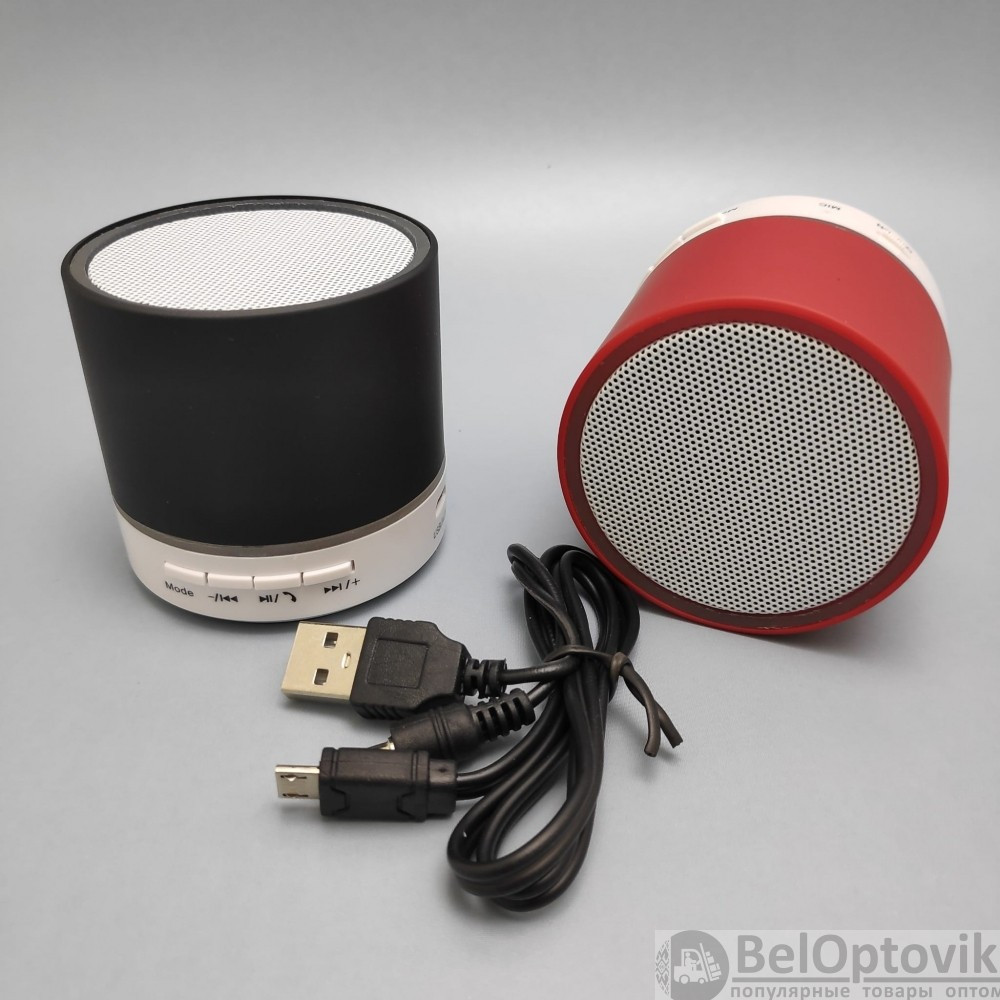 Портативная Bluetooth колонка со светодиодной подсветкой Mini speaker (TF-card, FM-radio) Оранжевая - фото 6 - id-p182129899