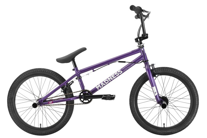 Велосипед Stark Madness BMX 3 2022 (фиолетовый/серебристый)