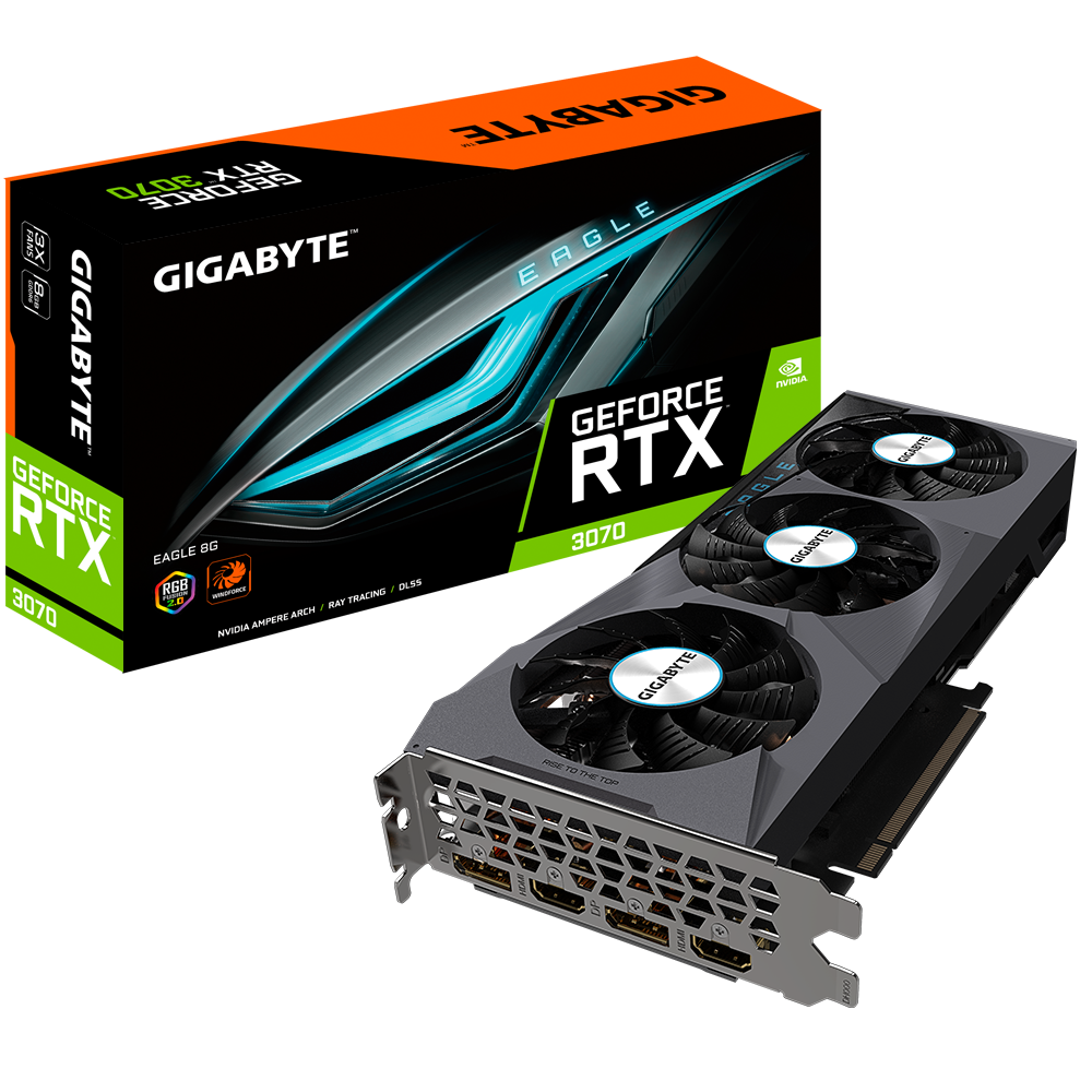 Видеокарта Gigabyte GeForce RTX 3070 Eagle 8GB GDDR6 (rev. 2.0)