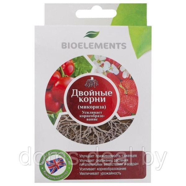 Биопрепарат (микориза) Bioelements Двойные корни, 80г Живые бактерии 18973 - фото 1 - id-p183457783