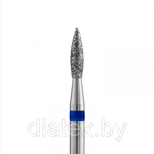 Кристалл, Алмазная фреза (пламя острое), D2,1, L080, средняя, 866.104.243.080.021