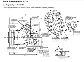 Гидромотор Sauer Danfoss 51V250 для CLAAS Lexion 600