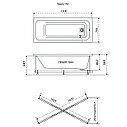 Ванна акриловая Triton (Тритон) ПРАГА 150, фото 2