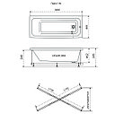 Ванна акриловая Triton (Тритон) ПРАГА 180, фото 6
